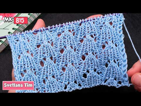 Видео: 🌟Просто восторг! УЗОР СПИЦАМИ, который стоит связать. НЕ УЗОР, А СКАЗКА!