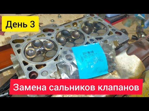 Видео: День 3. Замена маслосъёмных колпачков.