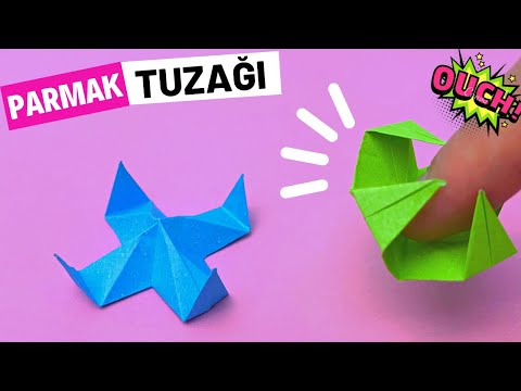 Видео: Изготовление ловушки для пальцев оригами | Бумажная игрушка