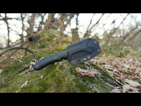 Видео: Нож МРАК от Project Hoof (Икит Минов) и ножны от DVA Hobby
