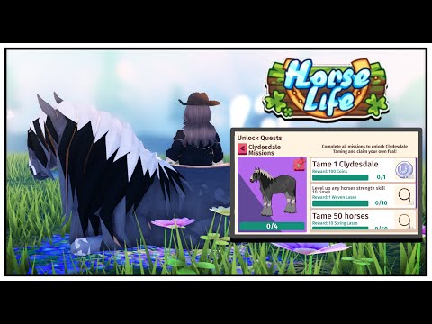 Видео: [Roblox: Horse Life] Открываю квест «Клейдесдаль»! То, что должно было быть лёгким, оказалось сло...