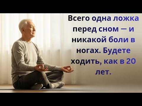 Видео: Всего одна ложка перед сном — и никакой боли в ногах. Будете ходить, как в 20 лет.