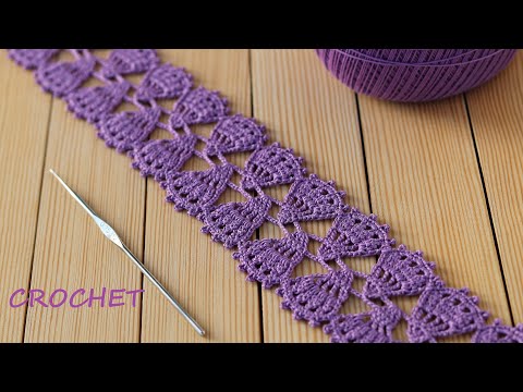 Видео: КРУЖЕВО КРЮЧКОМ простое вязание МАСТЕР-КЛАСС How to Crochet Lace Tape Ribbon tutorial patterns