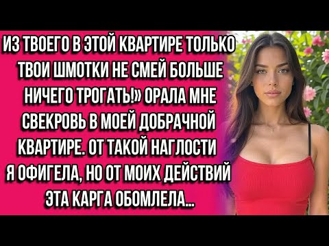 Видео: «Из твоего в этой квартире только твои шмотки не смей больше ничего трогать!» орала мне свекровь