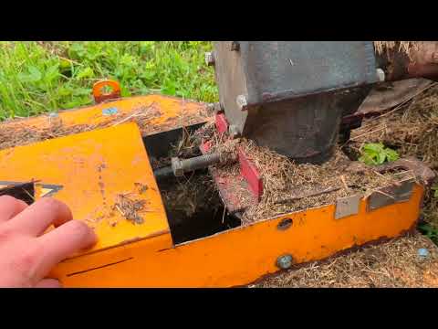 Видео: Косилка КРМ-2 на мотоблок МТЗ после переделки