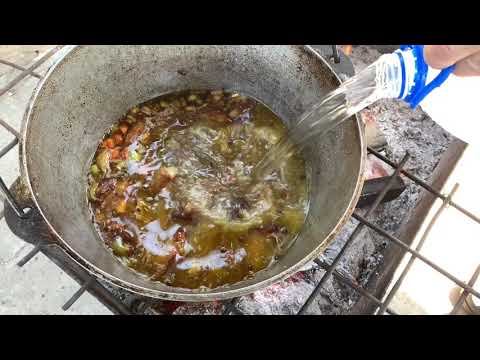 Видео: Шулюм Из Свинины, В Казане.