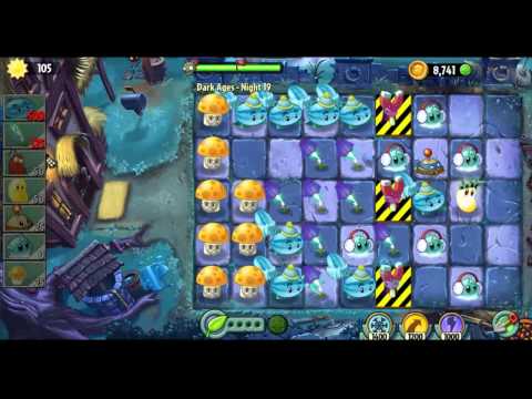 Видео: Растения против зомби 2 : прохождение Dark Ages Миссия 19 + Piñata