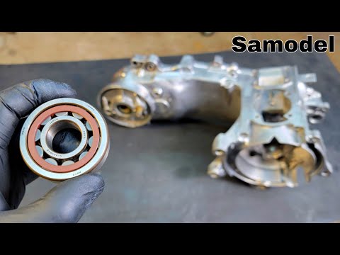 Видео: Роликовый подшипник коленвала на скутер Honda Dio 120cc
