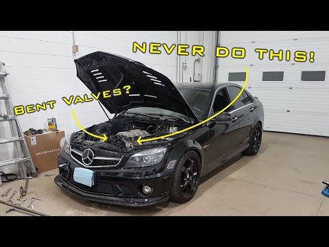 Видео: C63 AMG Никогда не совершайте эту ошибку, заменяя распредвалы или болты головки блока цилиндров!