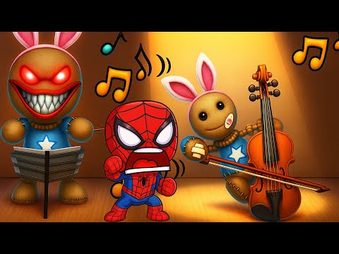 Видео: Жестокая скрипка против приятеля-паука — Kick The Buddy