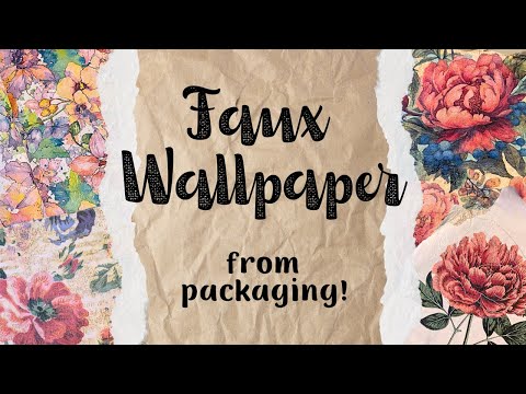 Видео: Превратите упаковку в красивые искусственные обои для вашего журнала!