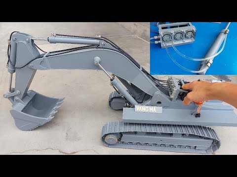 Видео: Самодельный радиоуправляемый экскаватор из ПВХ | Часть 05 - Гидравлический клапан