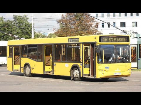Видео: ИНФОРМАТОР автобусного маршрута №154 г. Минска (Данченко+Крапиневич)