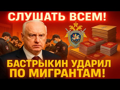 Видео: 5 МИНУТ НАЗАД! Бастрыкин начал зачистку мигрантов, найдено 200 000 фальшивых паспортов!