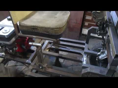 Видео: Минитрактор из мотоблока,передний адаптер.