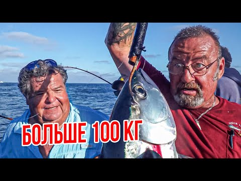 Видео: Ловим ОГРОМНЫХ Тунцов по 100 КГ! #рыбалка