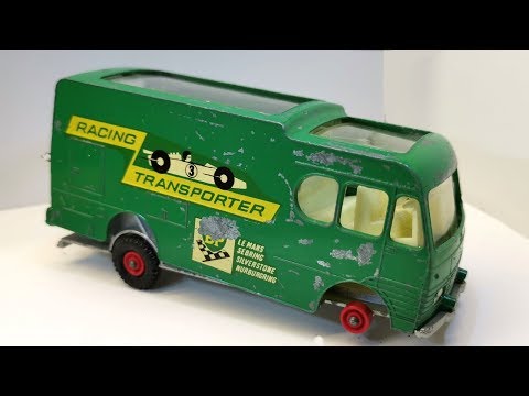 Видео: Реставрация гоночного автомобиля BP Transporter K-5 от Matchbox.