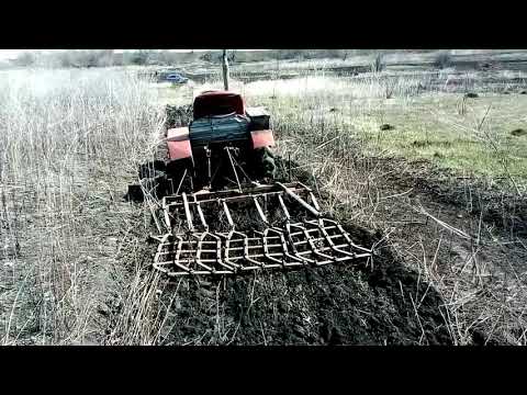 Видео: Первые испытания культиватора для мототрактора.