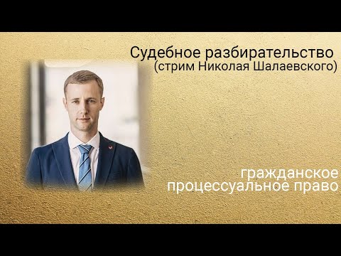 Видео: Судебное разбирательство (стрим Николая Шалаевского)