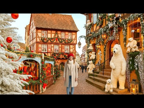 Видео: Риквир Эльзас на Рождество 🎄✨ | Самый волшебный рождественский рынок во Франции