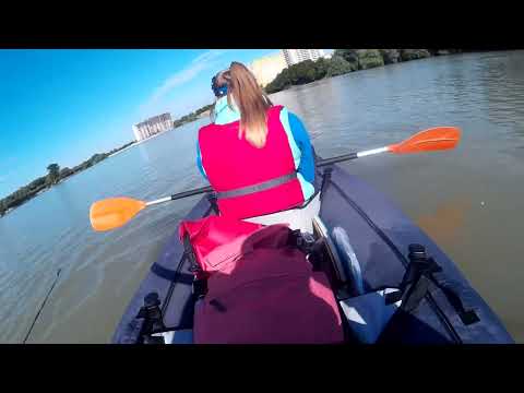 Видео: Сплав река Кубань. Надувной каяк.