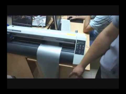 Видео: Видеоинструкция по работе с режущим плоттером Graphtec CE 5000-60