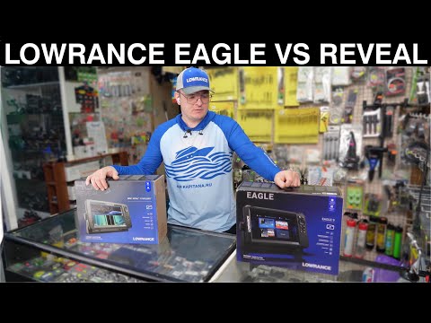 Видео: Новый эхолот lowrance Eagle vs Reveal. Сравнение новинок на воде.