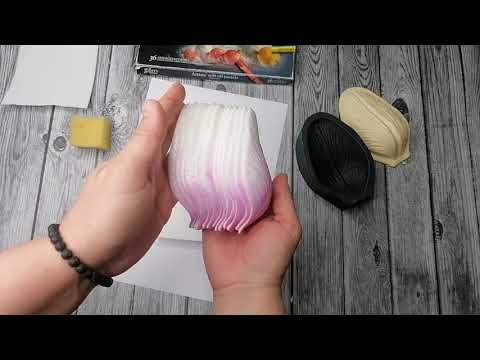 Видео: Тонировка изолона / Крашеные лепестки на вайнерах