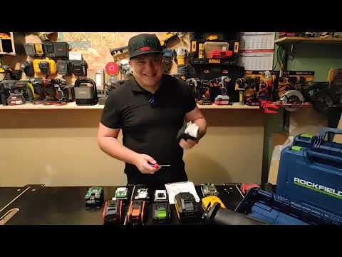 Видео: Аккумуляторы Kress Rockfield Worx на плоских ячейках Kat DeWalt #tools #top