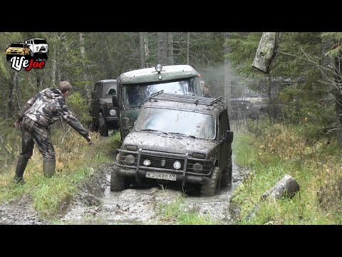 Видео: Офф роуд 2019. Грязь не отпускает нас. УАЗ 31512 утонул и не заводится. Вторая часть