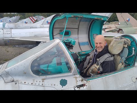 Видео: ВВС Чехии Микоян-Гуревич МиГ-21Р 2101 94R021001 Музей авиационной и наземной техники Вышков