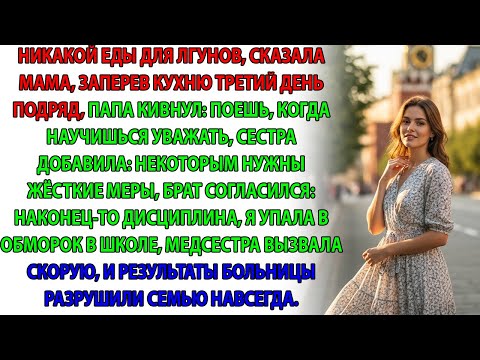 Видео: Никакого ужина для лжецов, —объявила мама, запирая кухню уже третий день подряд. Папа кивнул