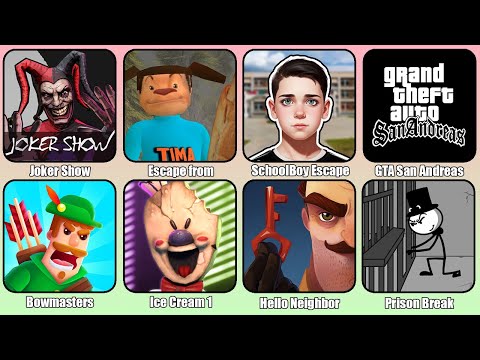 Видео: Скулбой вызвал Дух Джокера,Побег от Тимохи,SchoolBoy Escape Runaway,GTA San Andreas,Bowmasters