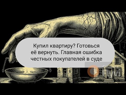 Видео: Купил квартиру? Готовься её вернуть. Главная ошибка честных покупателей в суде