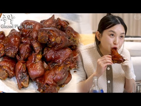 Видео: Настоящий мукбанг :)Лучшая корейская закуска для позднего вечера, глазированные свиные ножки и соджу