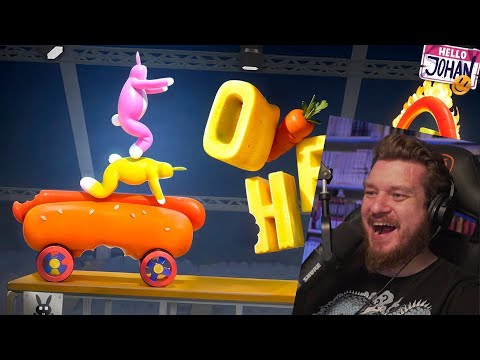 Видео: Шипы, огонь и зайцы ( Super bunny man ) | РЕАКЦИЯ НА JOHAN
