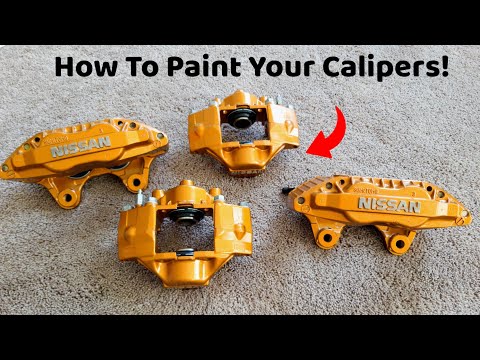 Видео: Как покрасить тормозные суппорты медью VHT! Суппорты Nissan 300zx под покраску!