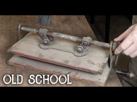 Видео: Уникальная реставрация прессы 1890 года