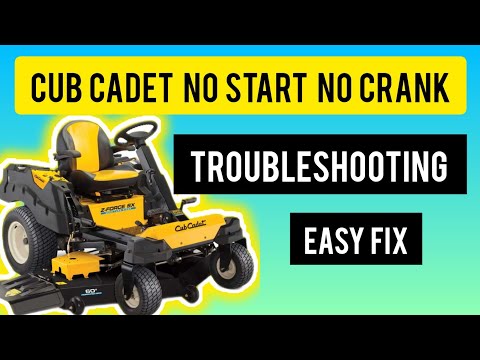 Видео: Cub Cadet не заводится, не крутит, нет щелчков. Устранение неполадок в электрике.