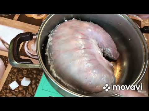 Видео: Готовим Кендюх. Свиной желудок, фаршированный мясом😋👍
