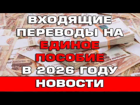 Видео: Входящие переводы на Единое пособие Срочные Новости от Минтруда
