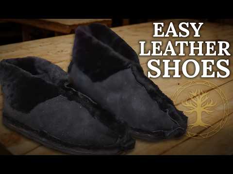 Видео: Изготовление СУПЕРпростой кожаной обуви