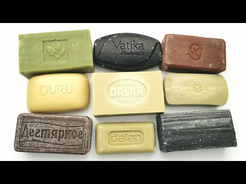 Видео: 🖤💚🤎Satisfying asmr video soap cutting sound. Dry soap cutting. АСМР резка мыла