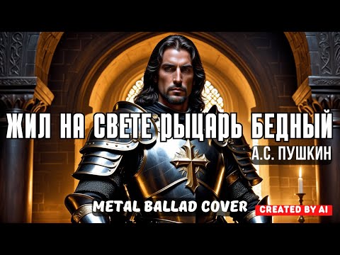 Видео: Жил на свете рыцарь бедный (А.С. Пушкин ) (создано нейросетью) - Metal Ballad