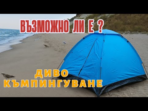 Видео: Диво къмпингуване на морето - забранено ли е в България?