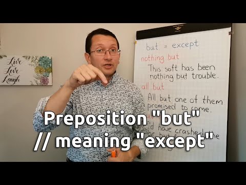Видео: Предлог «but» в английском: когда он означает «кроме»? 🚀