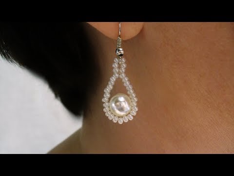 Видео: Серьги капельки из бисера