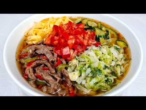 Видео: КУКСИ - Холодный суп с лапшой. Подробный, пошаговый рецепт от кореянки.
