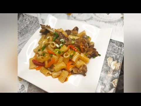 Видео: Ужин с макаронами! Ужин на скорую руку! Плов с макаронами!Pasta dinner! Dinner in a hurry! #ужин