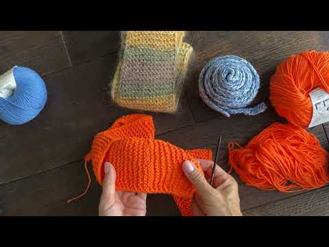 Видео: скандинавские маленькие шарфики спицами | knit scandinavian mini scarves #knitting #shawlknitting